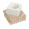 Hello Honey® 3.25" Decorative Marble & Travertine Candle Holder